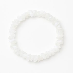 دستبند مون استون مهره چیپسی | شهود، آرامش درونی و انرژی زنانه