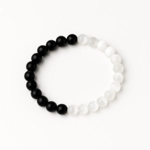 دستبند میکس سلنایت و بلک تورمالین