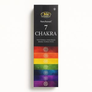 عود هفت چاکرا دست‌ساز BIC | پاکسازی، تعادل انرژی و فضای معنوی