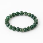 دستبند عقیق خزنه مهره گرد | رشد، آرامش درونی و اتصال به طبیعت