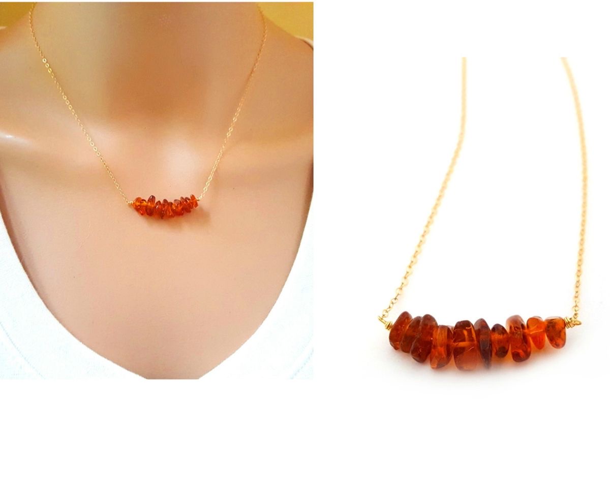 گردنبند مهره شکسته کارنلین