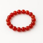 دستبند کارنلین مهره گرد | انرژی، اعتمادبهنفس و اشتیاق به زندگی
