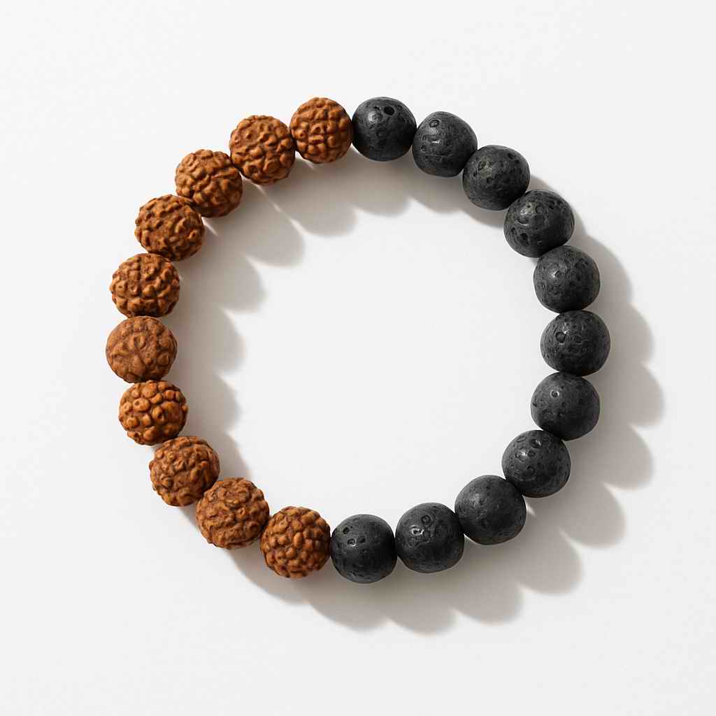 دستبند رودراکشا و لاوا