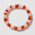 دستبند رزکوارتز و کارنلین