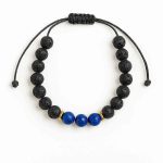 دستبند مردانه لاوا و لاجورد اصل سوبی گالری