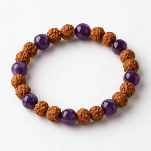 دستبند میکس رودراکشا و آمیتیست سوبی گالری