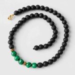 گردنبند میکس مالاکیت، حدید و لاوا سوبی گالری