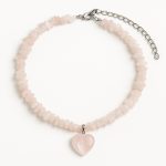 گردنبند رزکوارتز چیپسی با آویز قلبی سوبی گالری