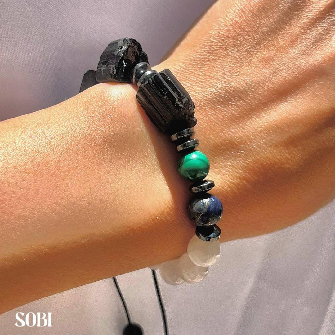 دستبند محافظ بلک تورمالین