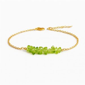 دستبند زبرجد با زنجیر