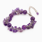 دستبند آمیتیست جواهری