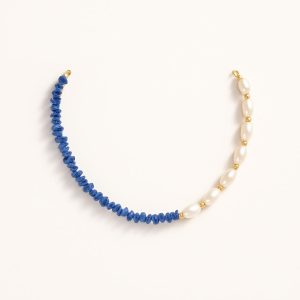 گردنبند لاجورد و مروارید