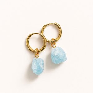 گوشواره آکوامارین راف