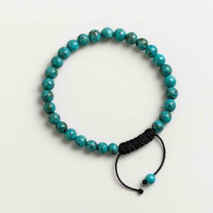 دستبند فیروزه نیشابور مهره گرد سوبی گالری