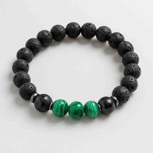 دستبند لاوا و مالاکیت