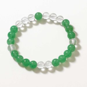 دستبند اونتورین و کوارتز شفاف اصل