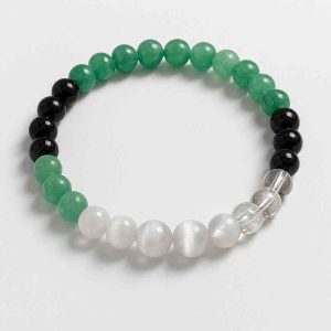 دستبند کوارتز، اونتورین، حدید، بلک تورمالین و سلنایت سوبی گالری