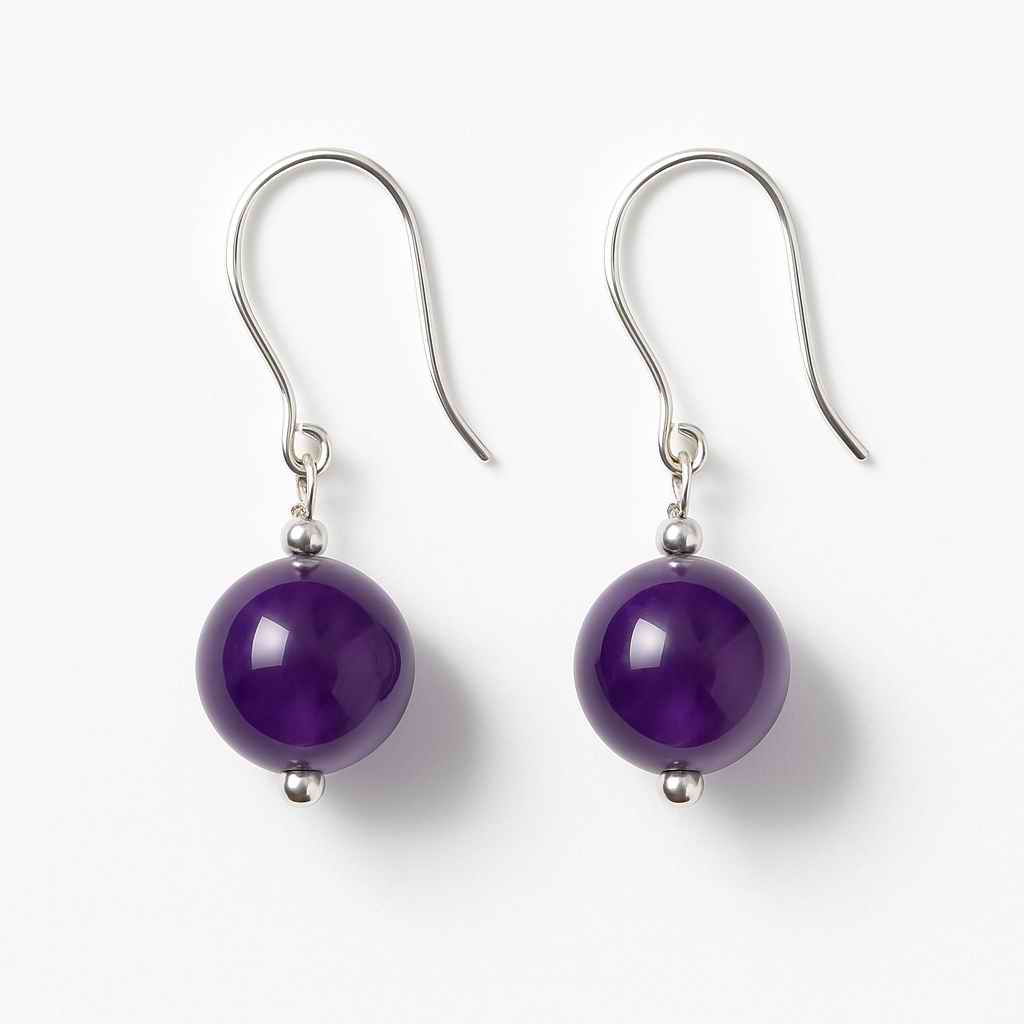 گوشواره آمیتیست