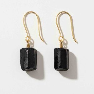 گوشواره تورمالین سیاه راف