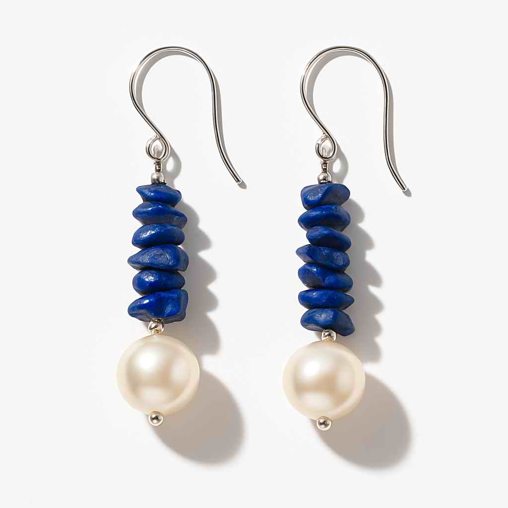 گوشواره لاجورد و مروارید (2)