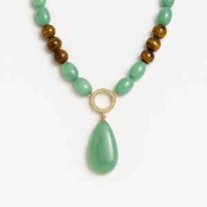 گردنبند چشم ببر و اونتورین