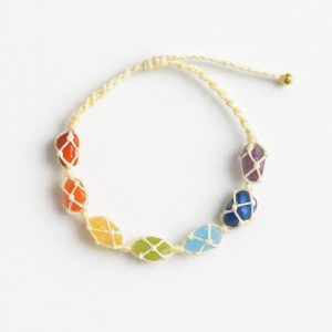 دستبند هفت چاکرا بافت