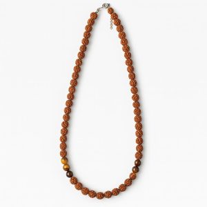 گردنبند رودراکشا و چشم ببر