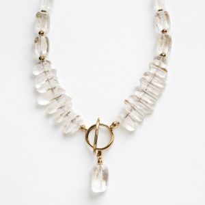 گردنبند کوارتز شفاف