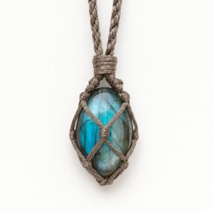 گردنبند لابرادوریت بافت سوبی گالری