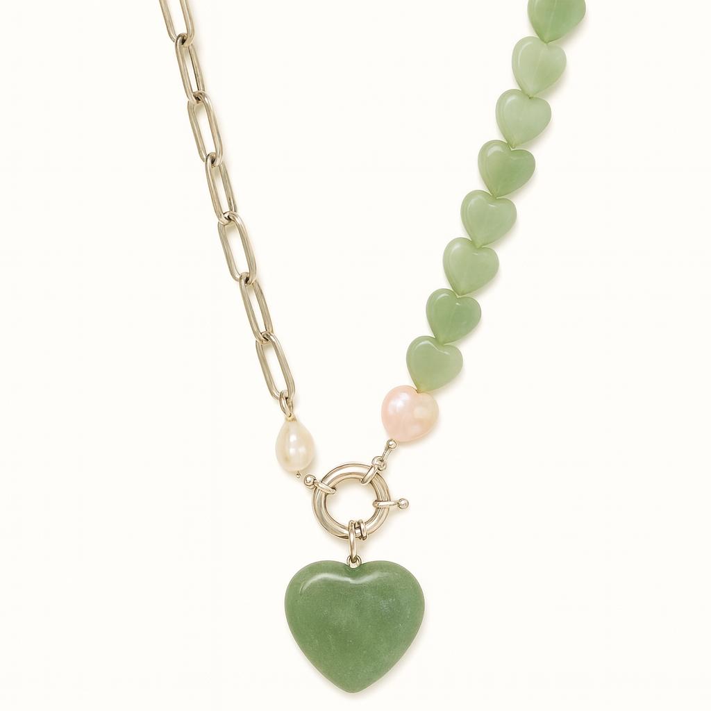 گردنبند اونتورین و رزکوارتز