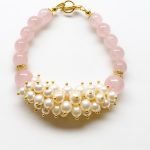دستبند مروارید و رزکوارتز