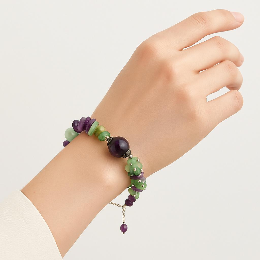 دستبند فلوریت جواهری