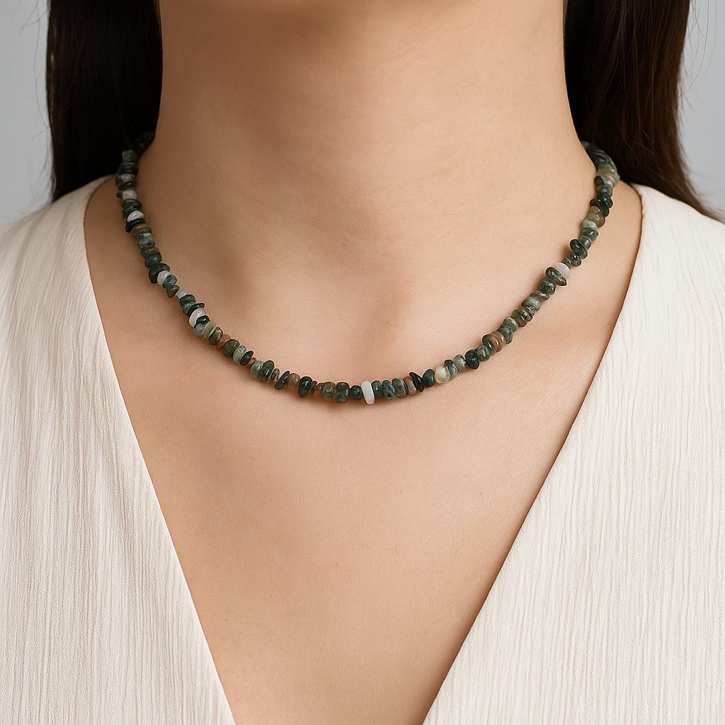 گردنبند عقیق خزه