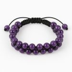 دستبند دولاین آمیتیست بافت سوبی گالری