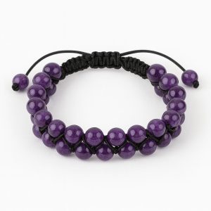 دستبند دولاین آمیتیست بافت سوبی گالری