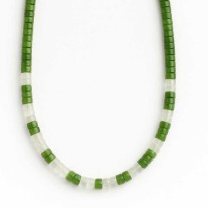 گردنبند یشم و کوارتز