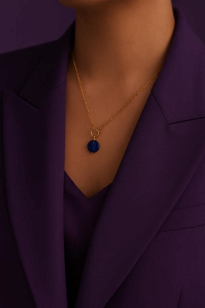 گردنبند لاجورد سکهای