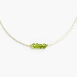 گردنبند زبرجد و مونجوق سوبی گالری