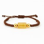 دستبند سیترین بافت مردانه سوبی گالری