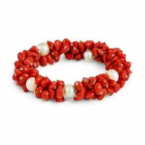 دستبند جاسپر و مروارید پرورشی سوبی گالری