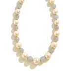 گردنبند مروارید و لابرادوریت سوبی گالری