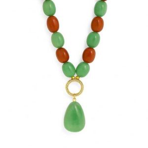 گردنبند جاسپر و اونتورین سوبی گالری