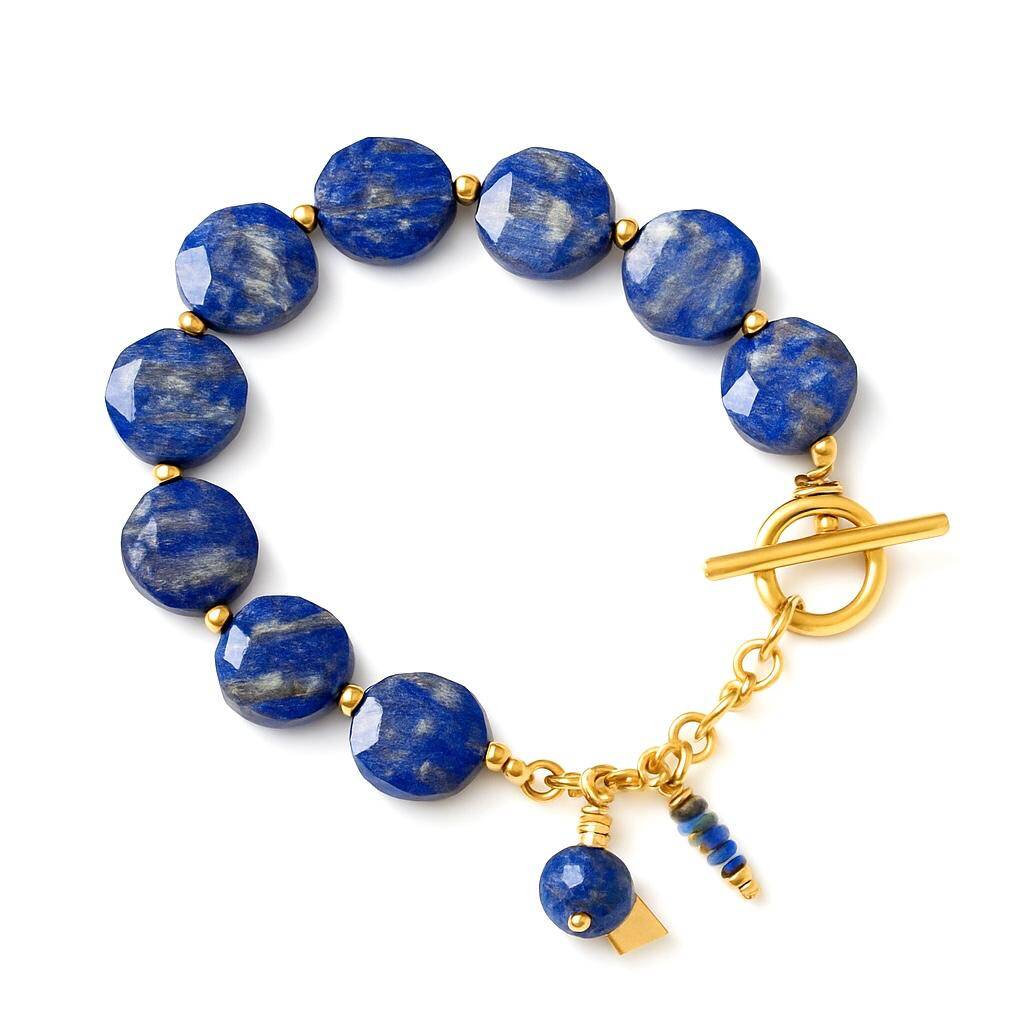 دستبند لاجورد سکهای تراش سوبی گالری