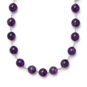 گردنبند آمیتیست پخش در زنجیر سوبی گالری