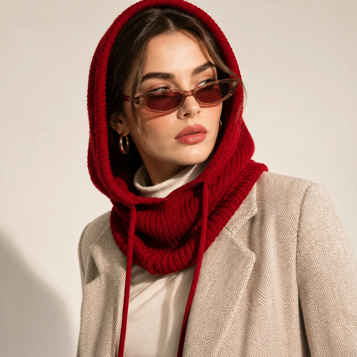 کلاه هودی بافتنی دستبافت سوبی گالری