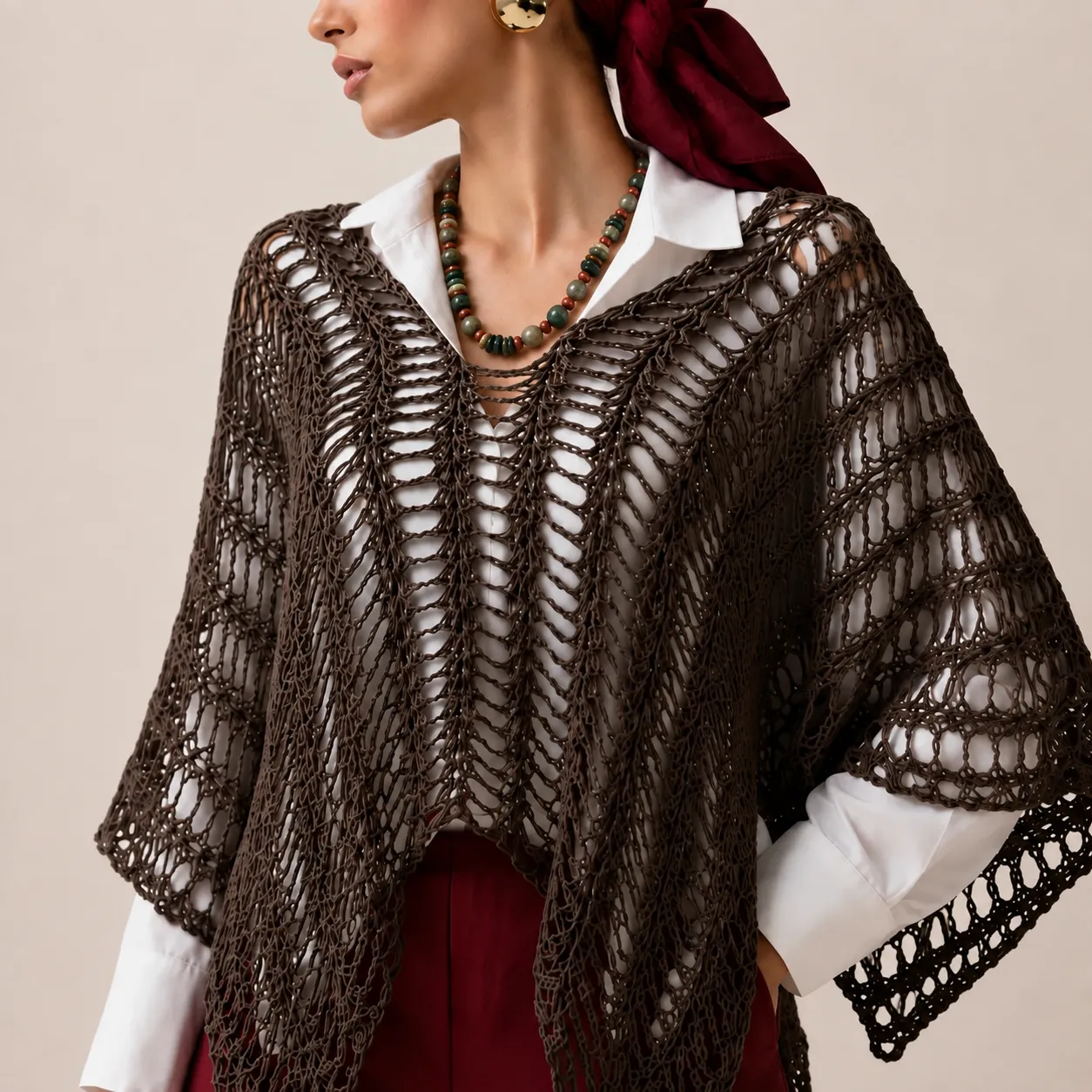 گردنبند سنگ طبیعی مولتی کالر سوبی گالری
