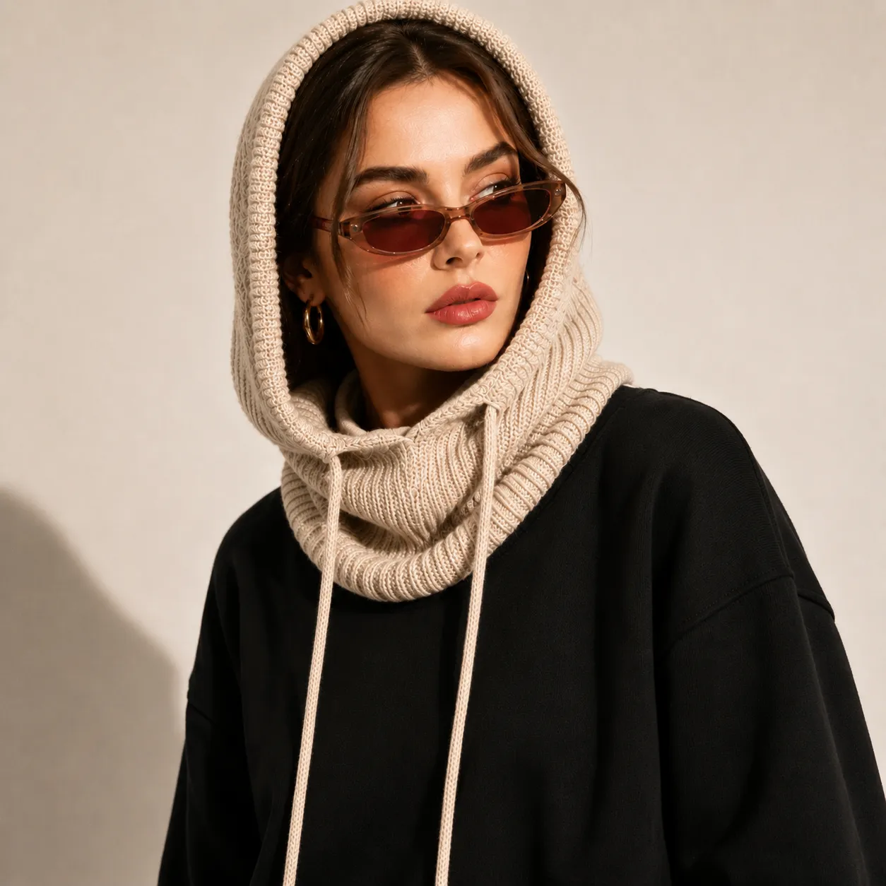 کلاه هودی بافتنی دستبافت سوبی گالری