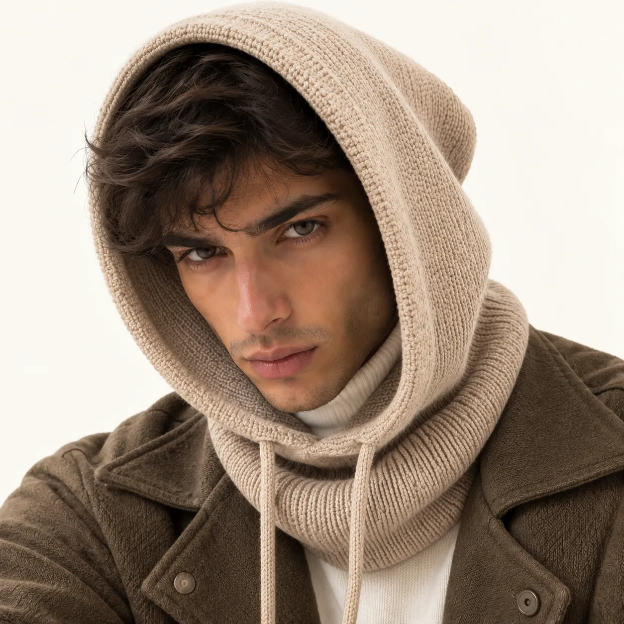 کلاه هودی بافتنی دستبافت سوبی گالری